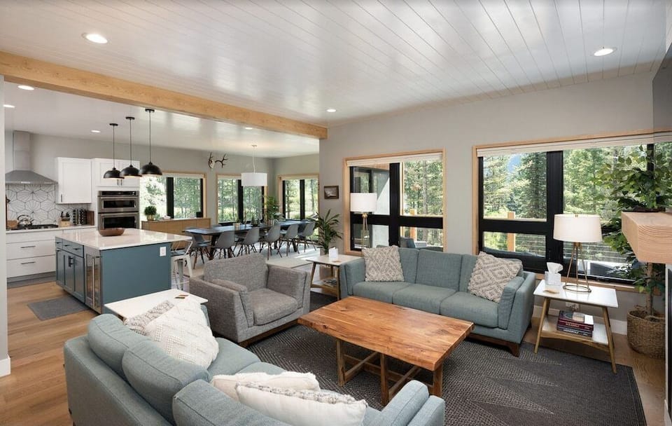 Overview of the living room on the main floor