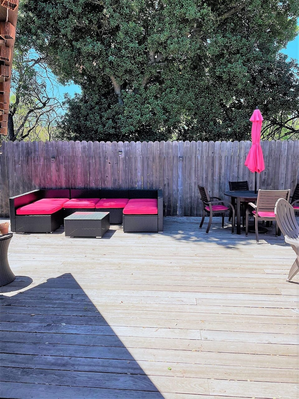 Back Deck with grill and lots of dining options. 