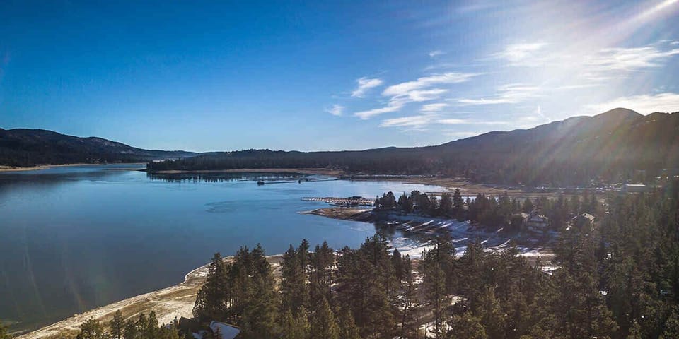 Big Bear Lake…just steps away (not actual view from cabin)