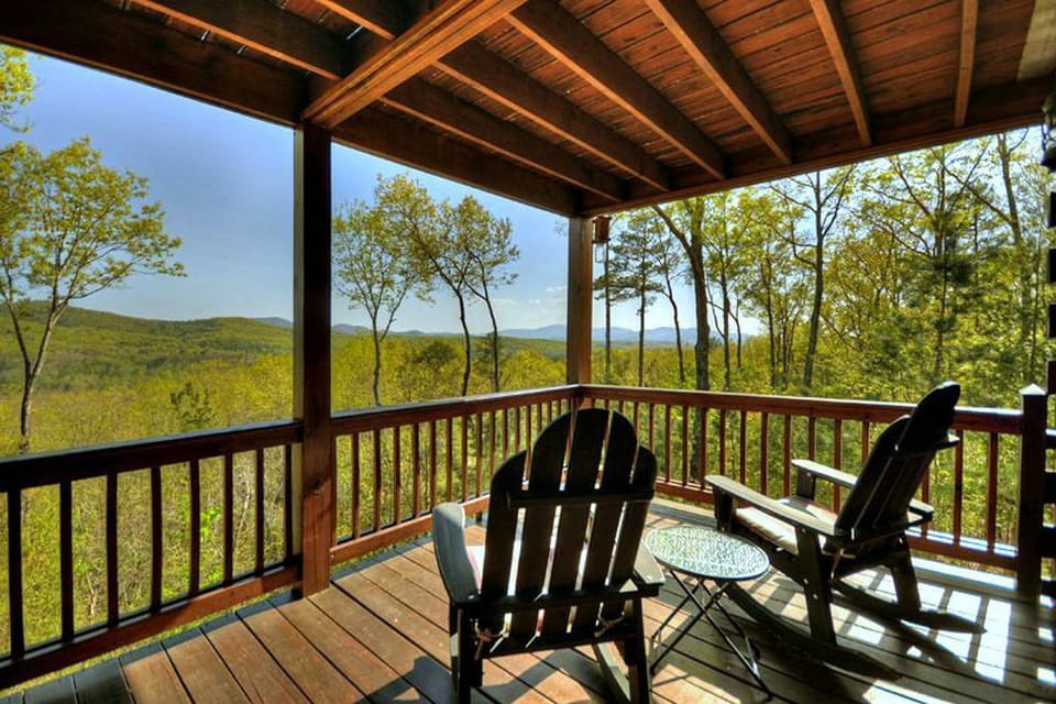 Main level deck outside main level bedroom