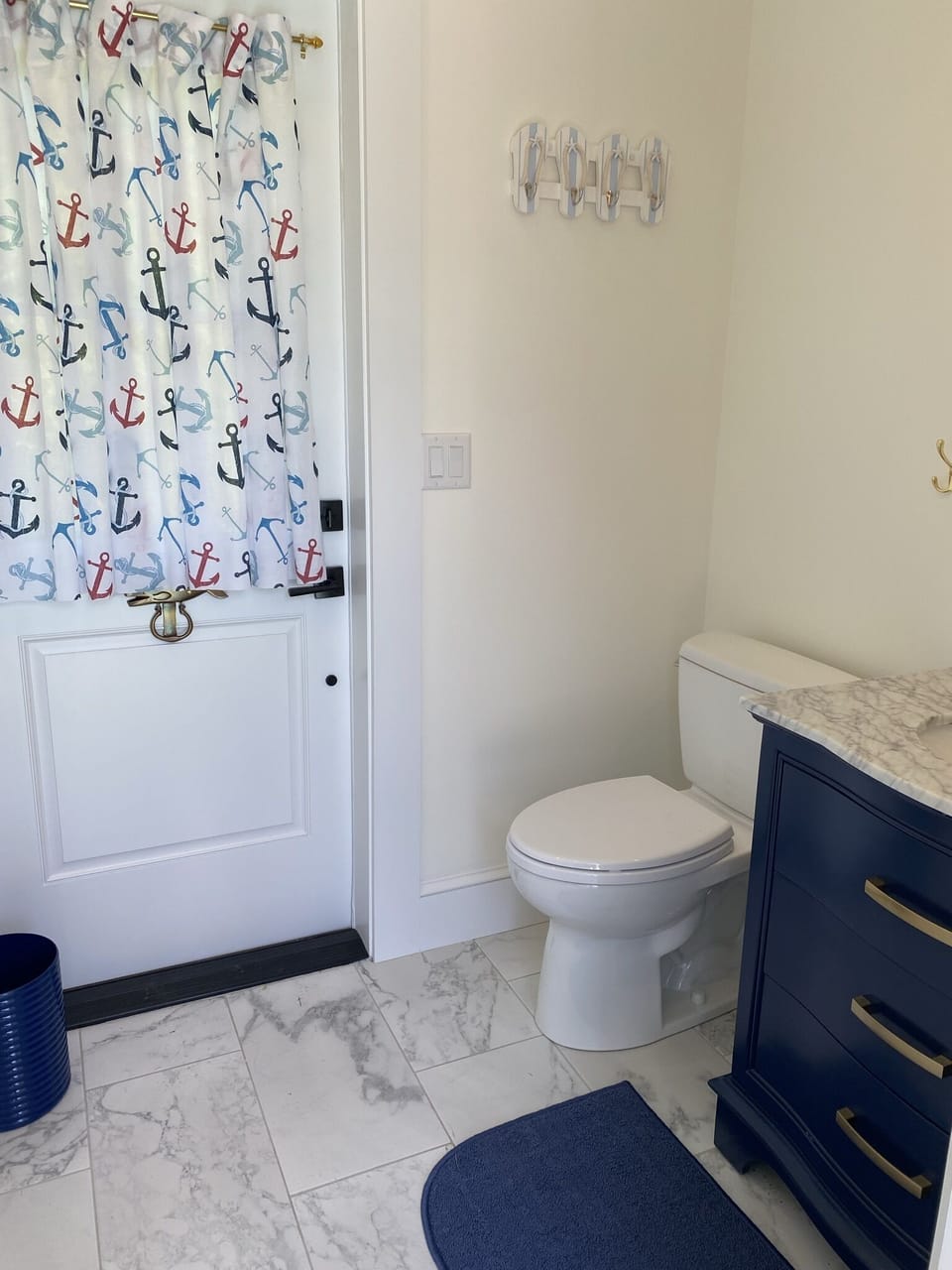 Poolside bathroom