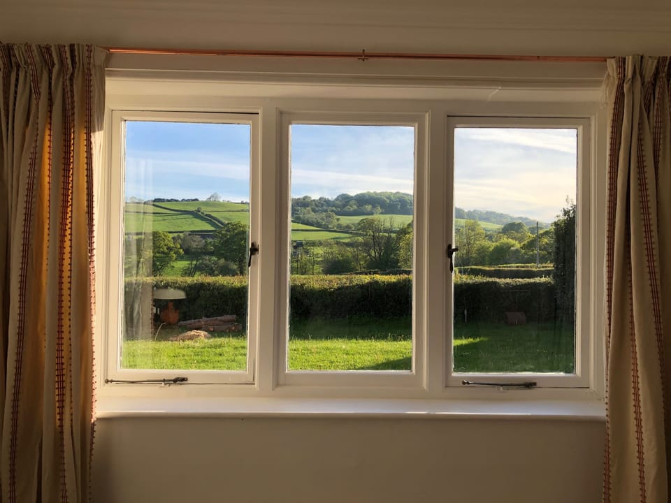View to the hills from the study window