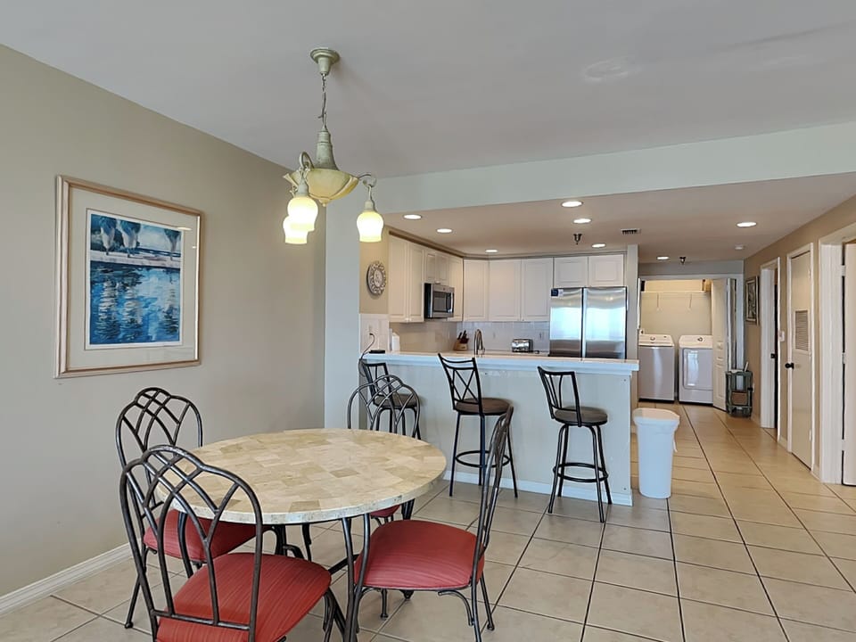 Dining Area and Kitchen with Bar Seating