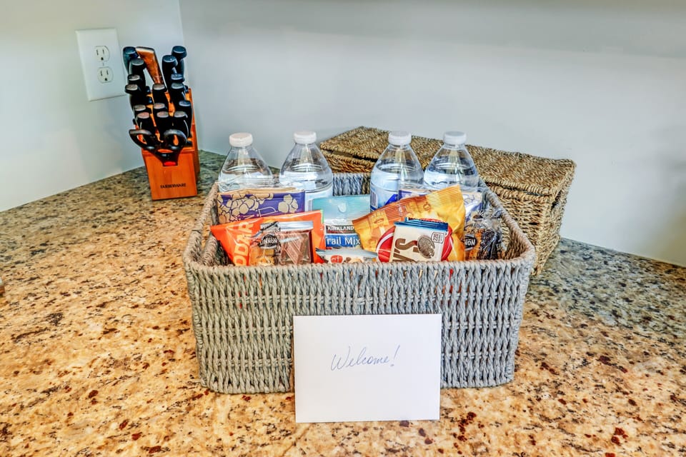 "Starter Snacks" provided for your arrival