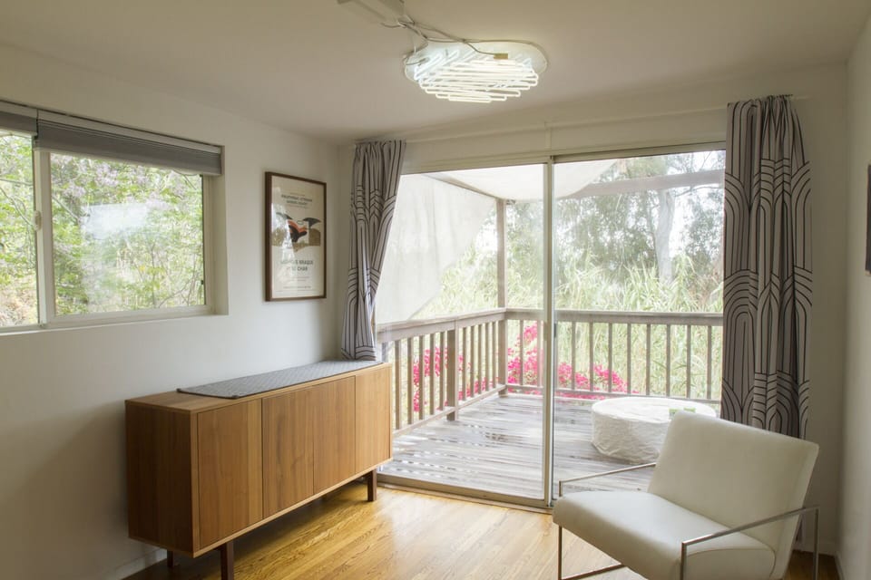 outdoor fire pit near the bedroom