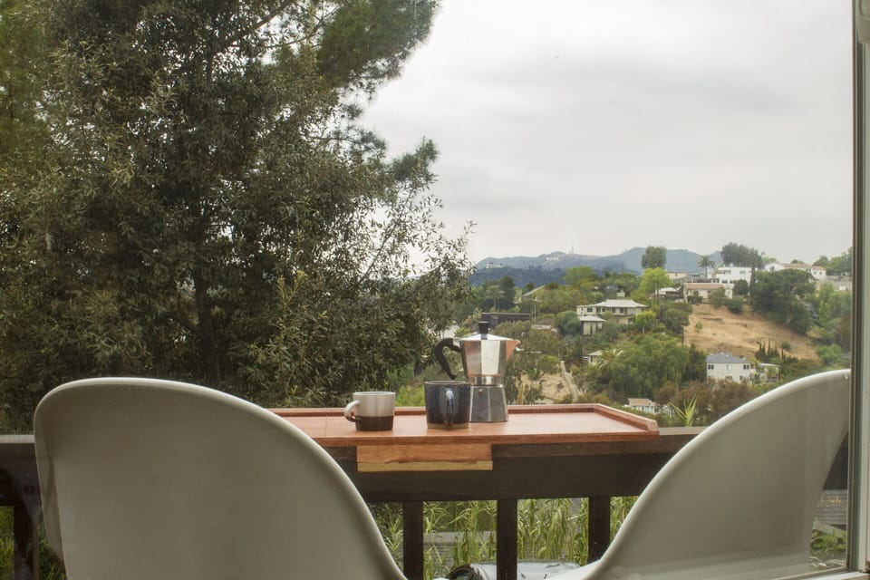 breakfast coffee nook on deck