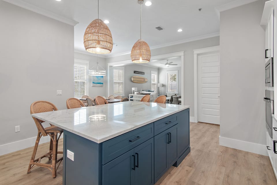 Large kitchen island