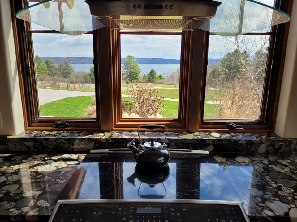 Kitchen view of Lake Leelanau