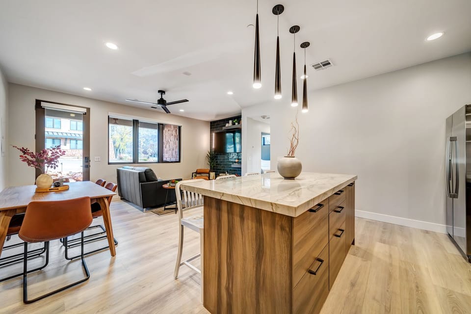 Kitchen and Living room