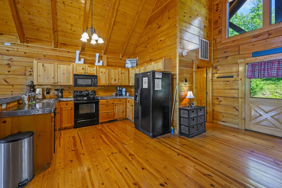 Step inside the front door and you're quick to unpack groceries.