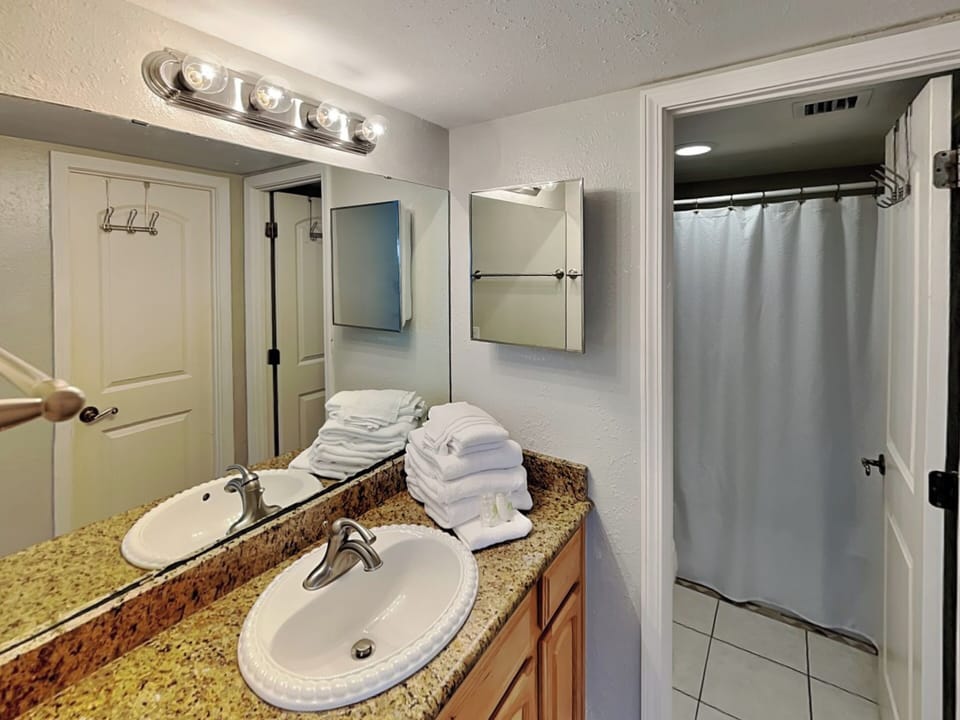 Primary Full Bathroom - Vanity and Shower/Tub