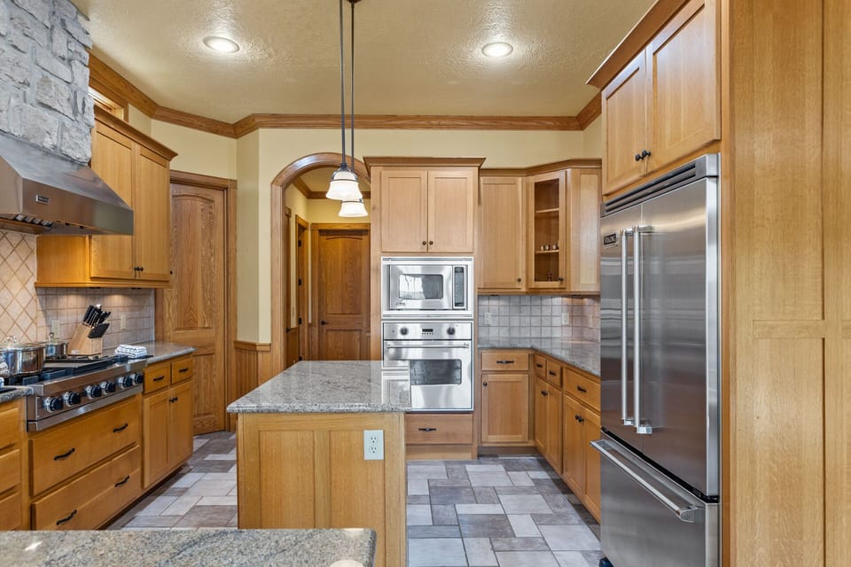 Chef's Kitchen with Viking Appliances on Main Level