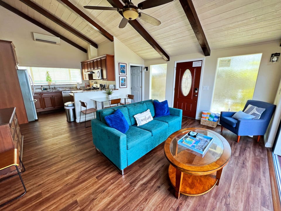 Relax and cool off in your air-conditioned living space!