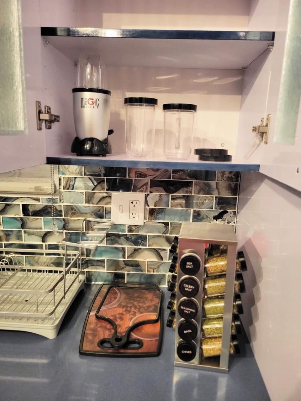 Spice Rack filled with spices