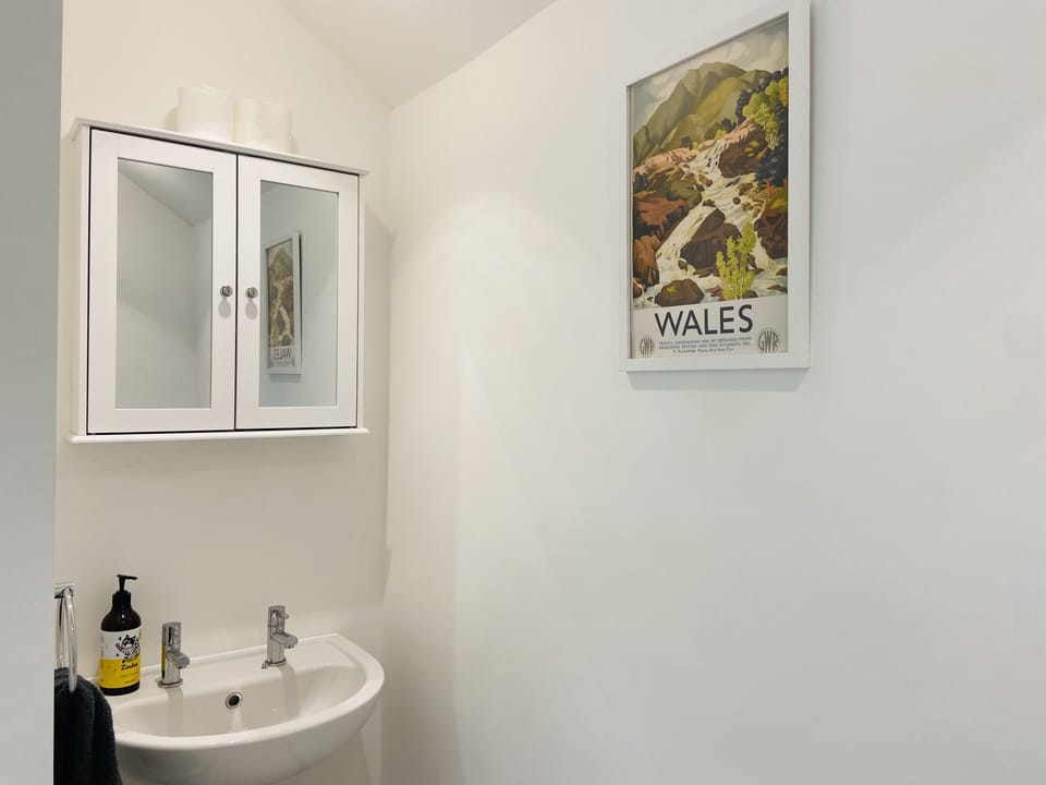 Newly refurbished, stylish shower room.