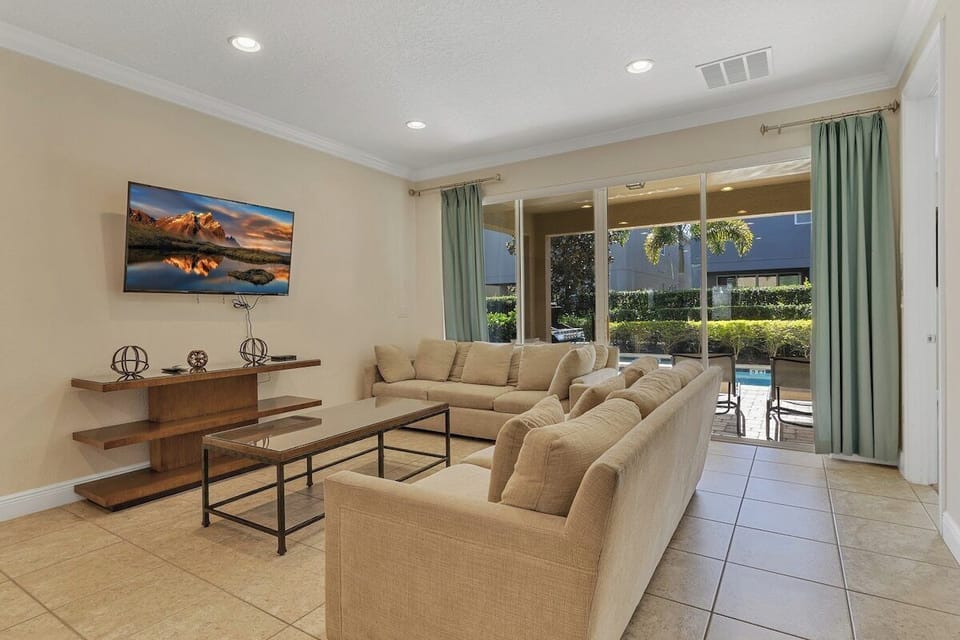 Living area- back porch view