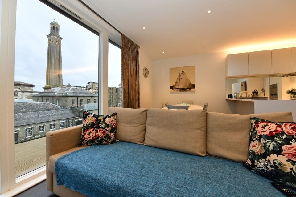 Living room with Balcony view