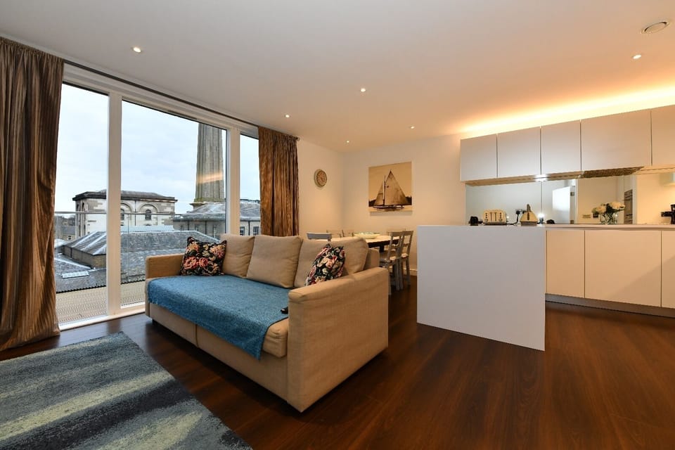 Living Room with Open Plan Kitchen