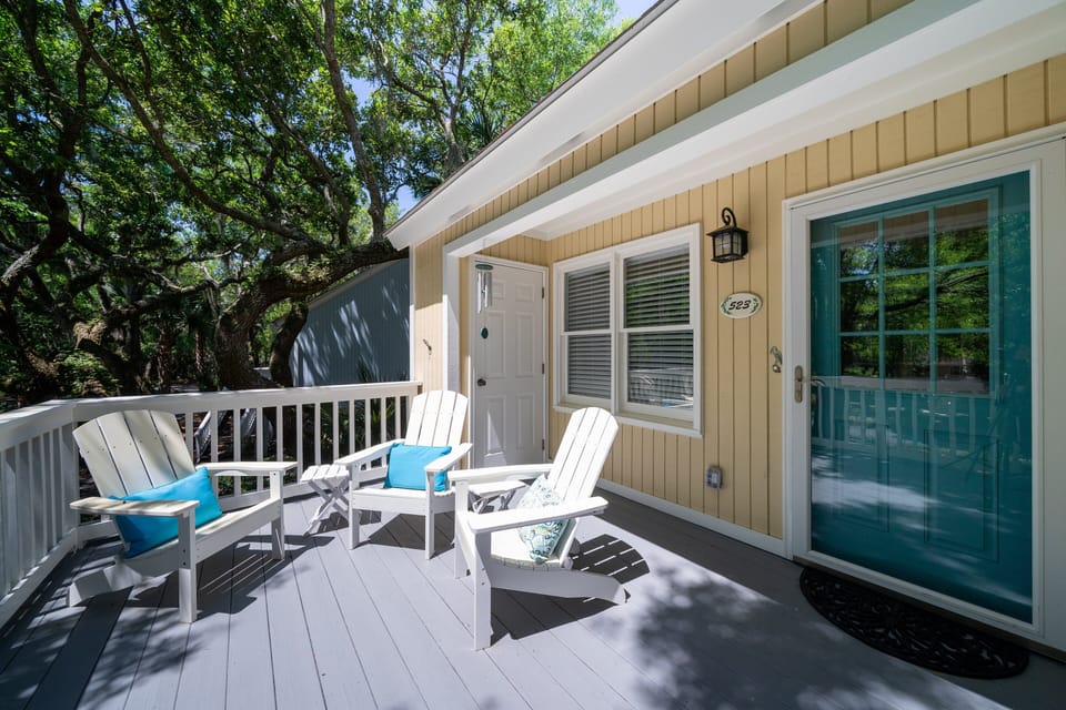 Adirondack chairs on the front porch
