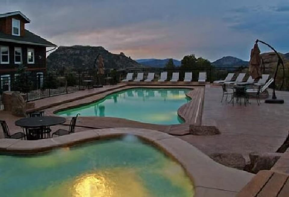 Pool view in the evening *availability subject to change per HOA*