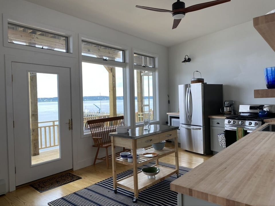 Complete Chef's kitchen complete with gas range, air fryer and mixer