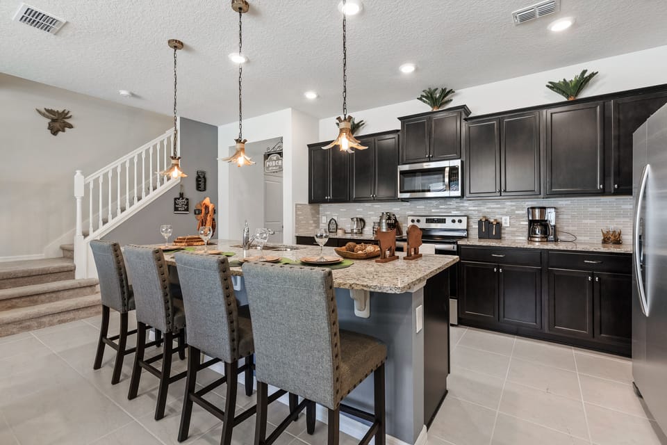 View 2 of Fantastic Kitchen with Barstool Seating
