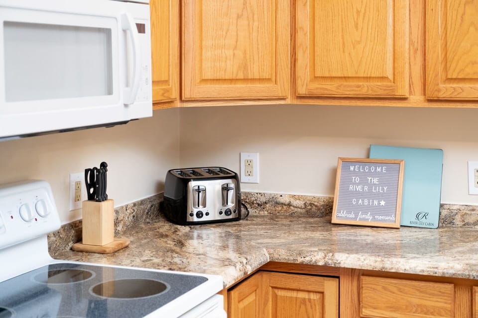 Fully stocked kitchen