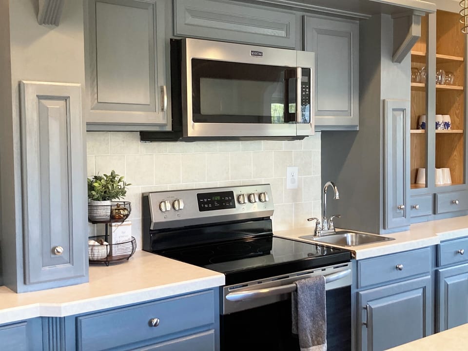 Fully stocked kitchen