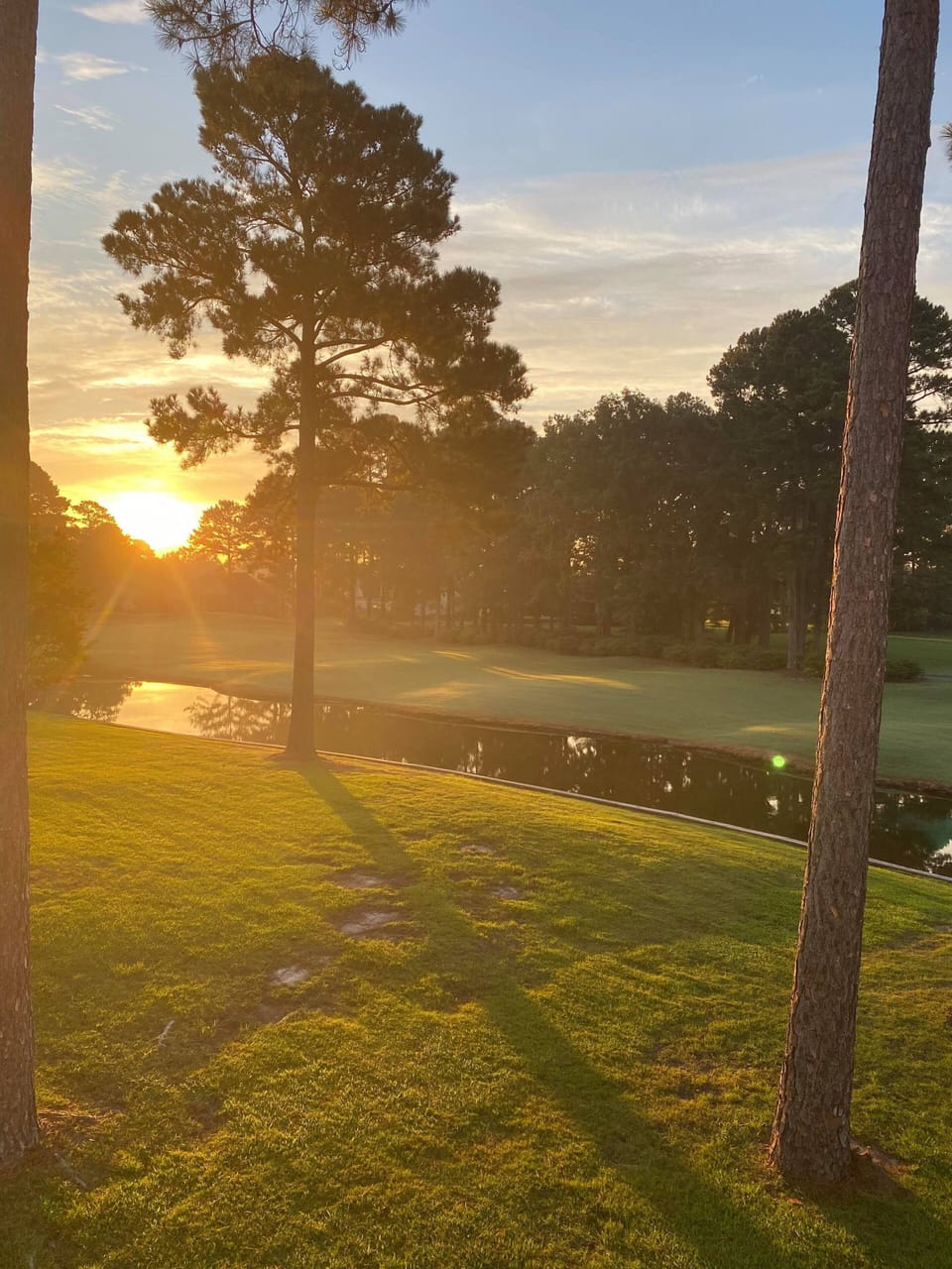 Morning sunrise from the deck.