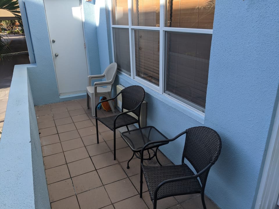 Balcony for you to enjoy some fresh air in case you are too tired to go out 