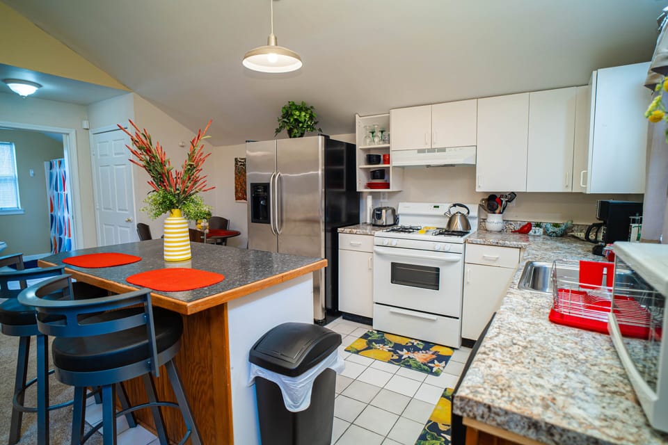 Kitchen and bar