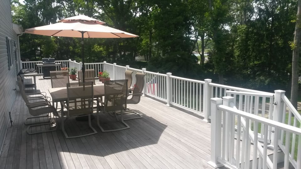 grilling with seating for eight while watching the sunsets.