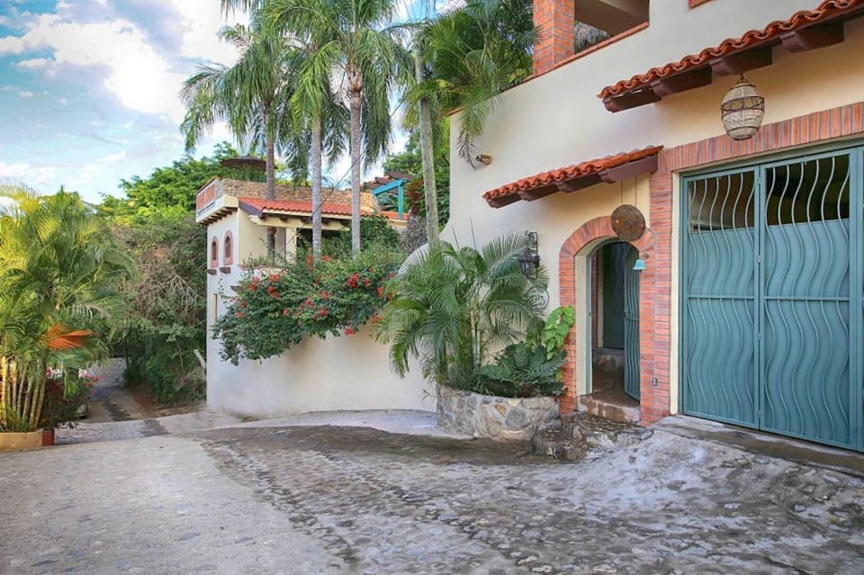 Street view. Our property is a walled, gated, secure retreat.