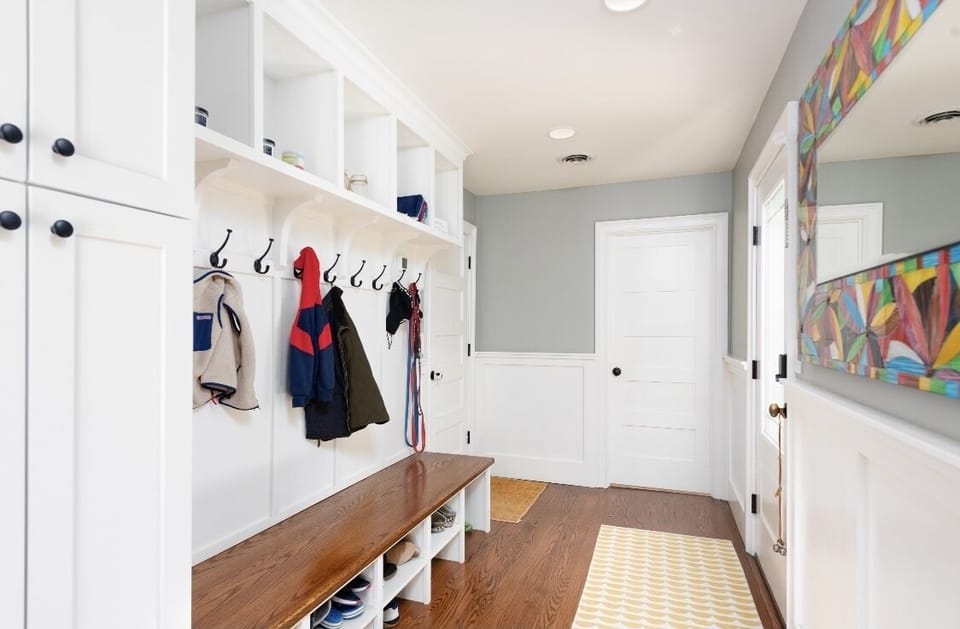 Mud room and back entrance