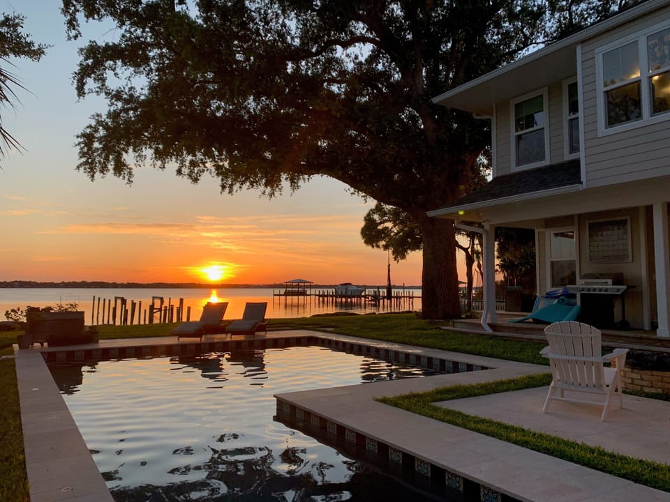 Beautiful river sunsets