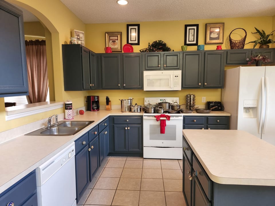 Fully stocked kitchen