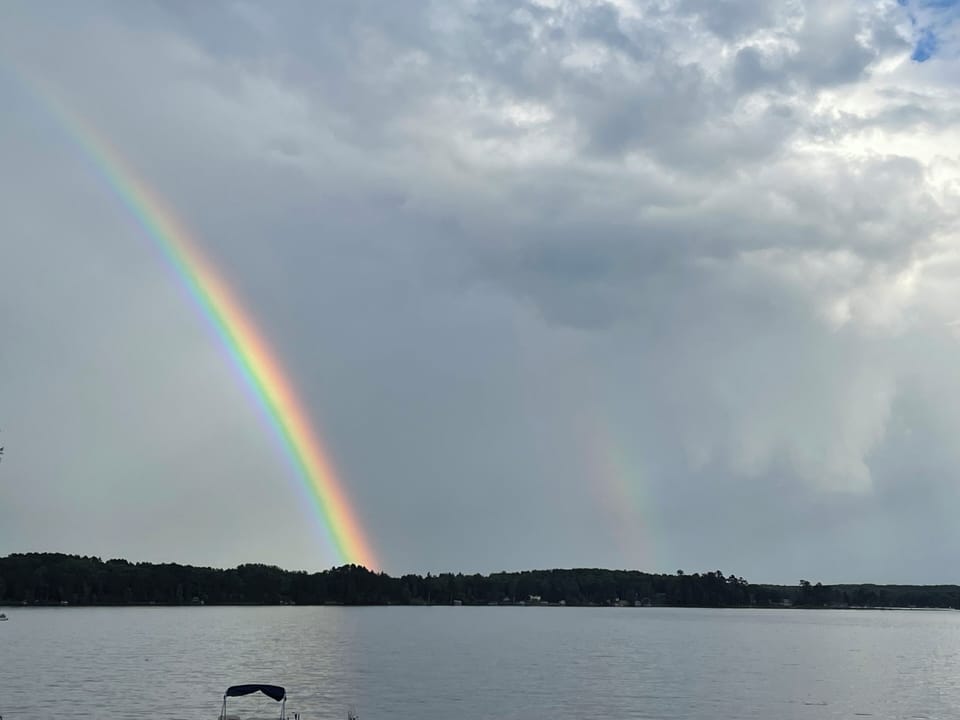 Rainbow over Lake