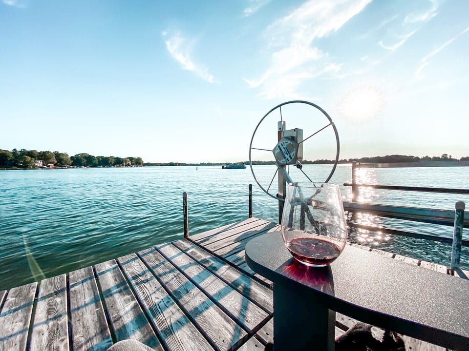 View of browns lake! 