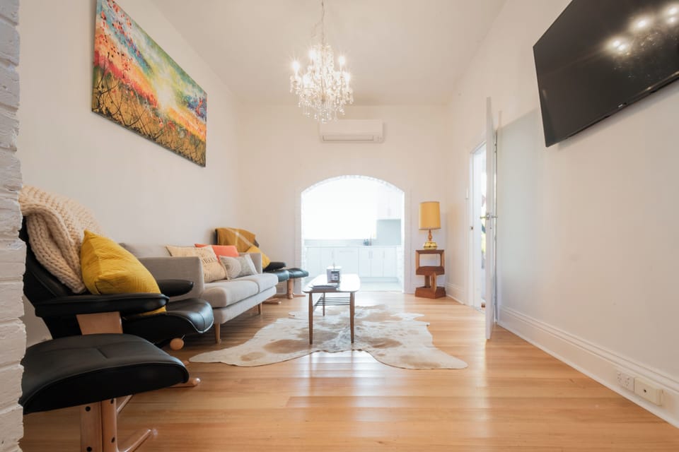 Comfy living area with Netflix