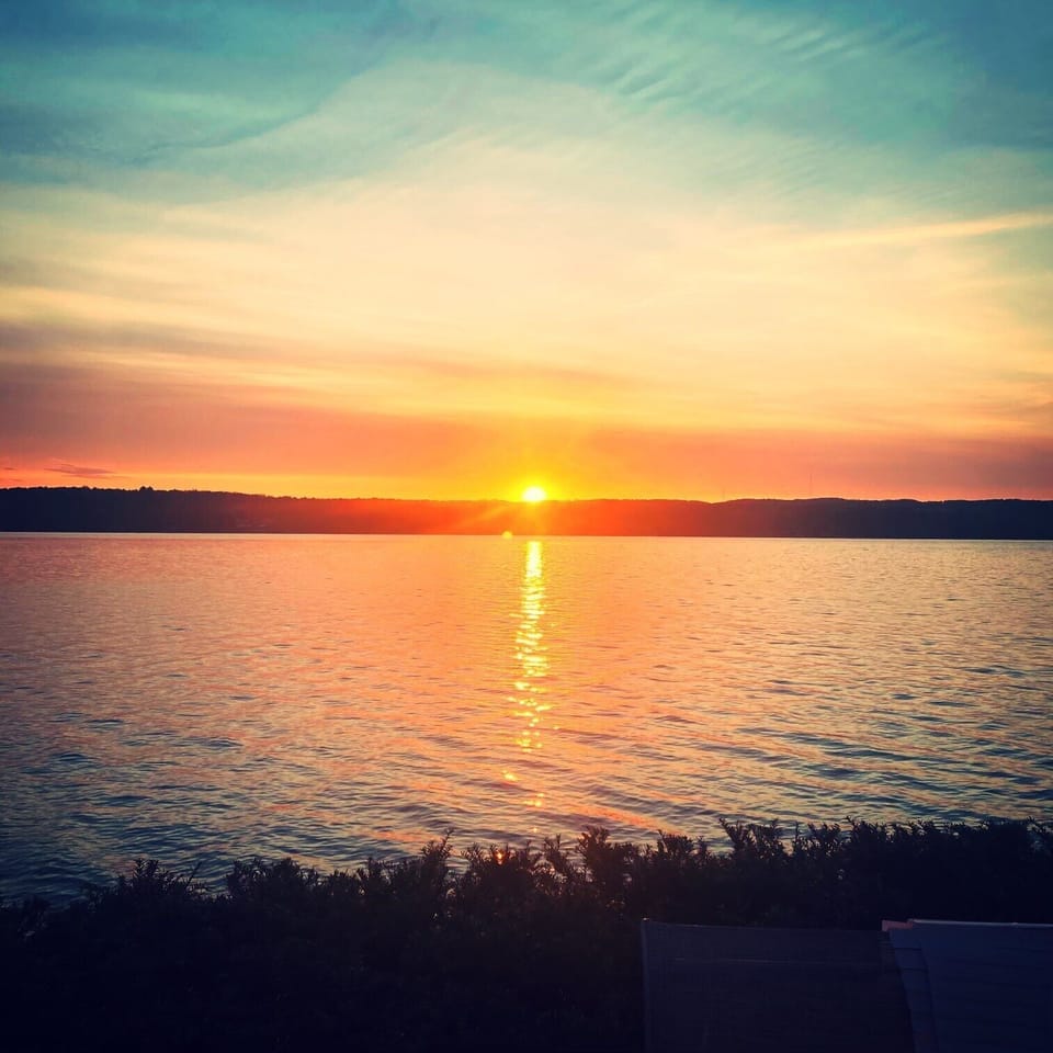 Sunrise on Lake Charlevoix!