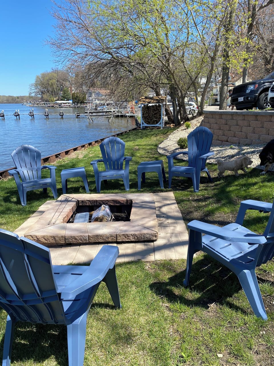 Fire Pit on property
