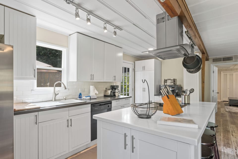 Our kitchen offers all the comforts of home such as a hot water kettle, drip coffee maker, toaster and microwave.