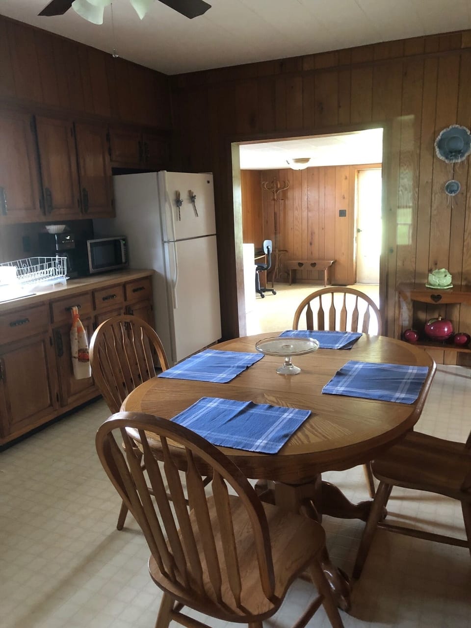 Looking toward the back door.