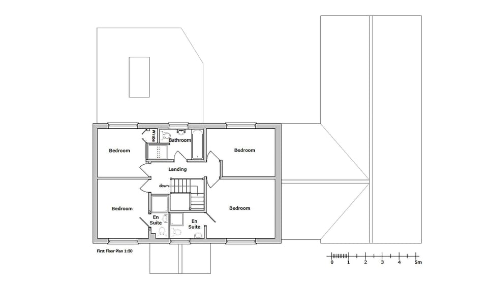 First floor plan | Cherry Ridge, Great Bircham, near Brancaster