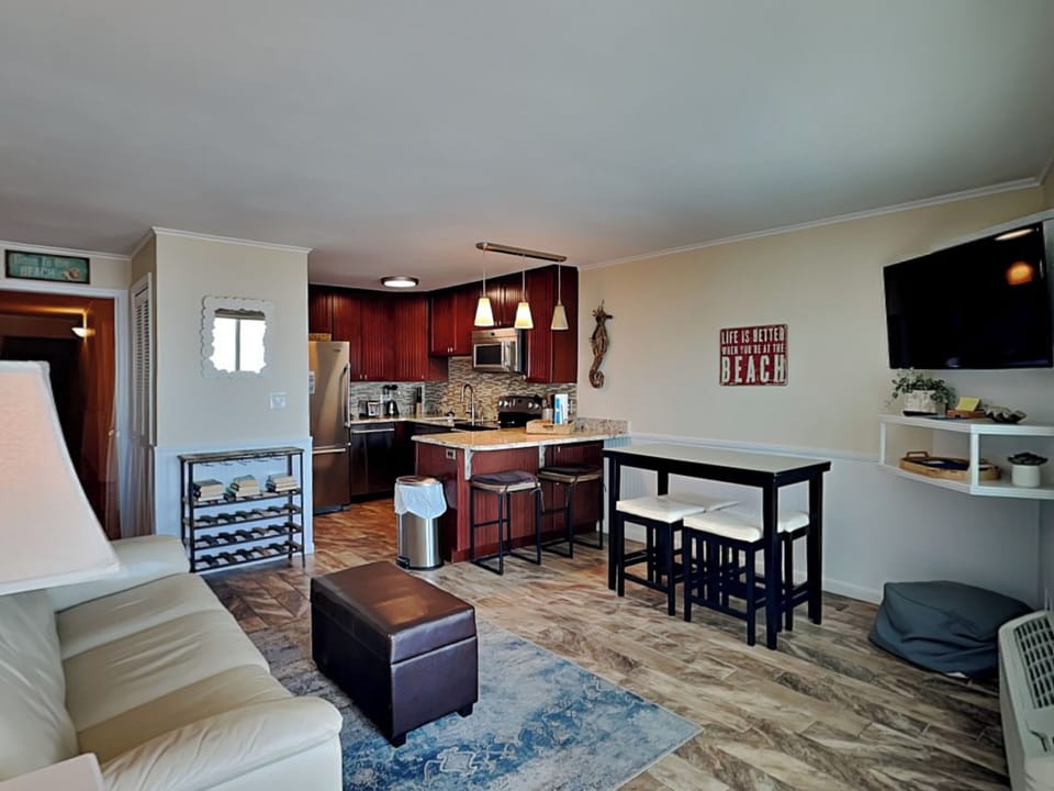 Living Area, Dining Area and Kitchen