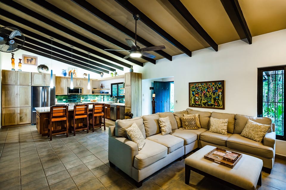 Cozy sofas perfect for movie night