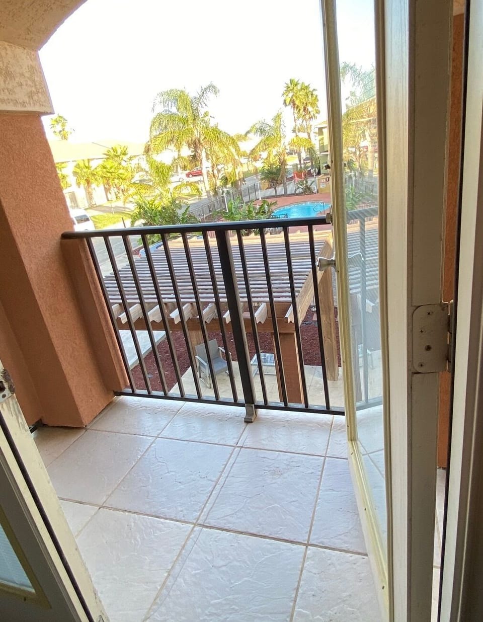 View from the balcony in master bedroom 