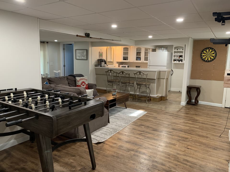 Game room and bar area.