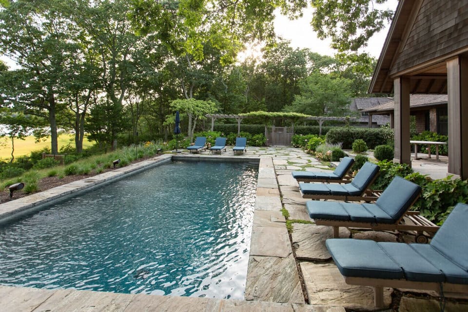 Outdoor heated pool