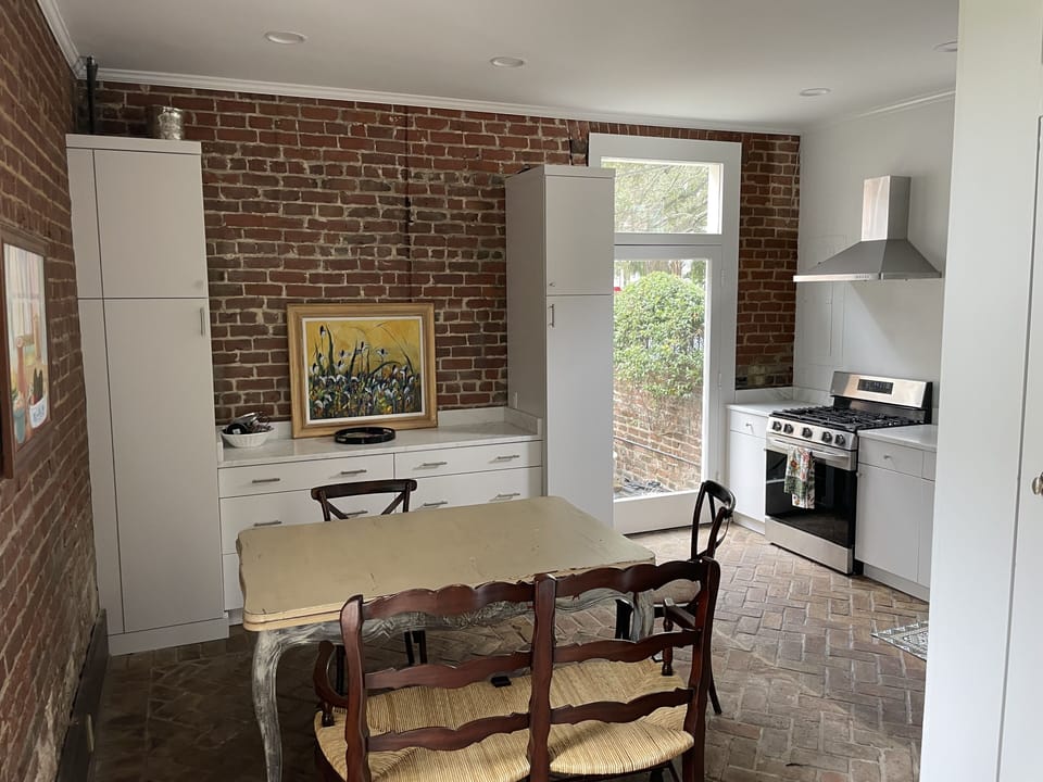 Very large and sunny kitchen 
